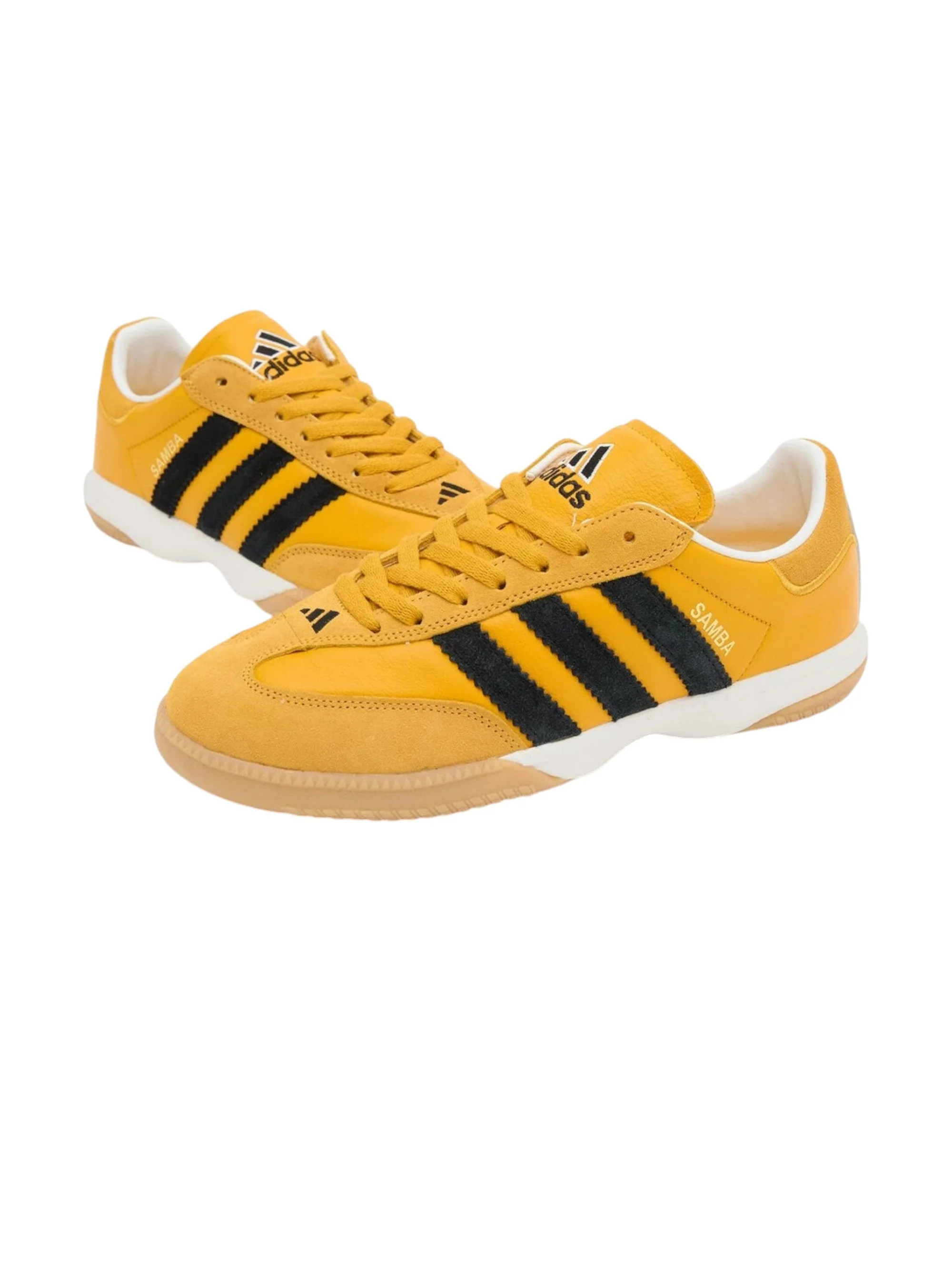 Men's Brand Logo Patched Samba Running Shoes,Mango