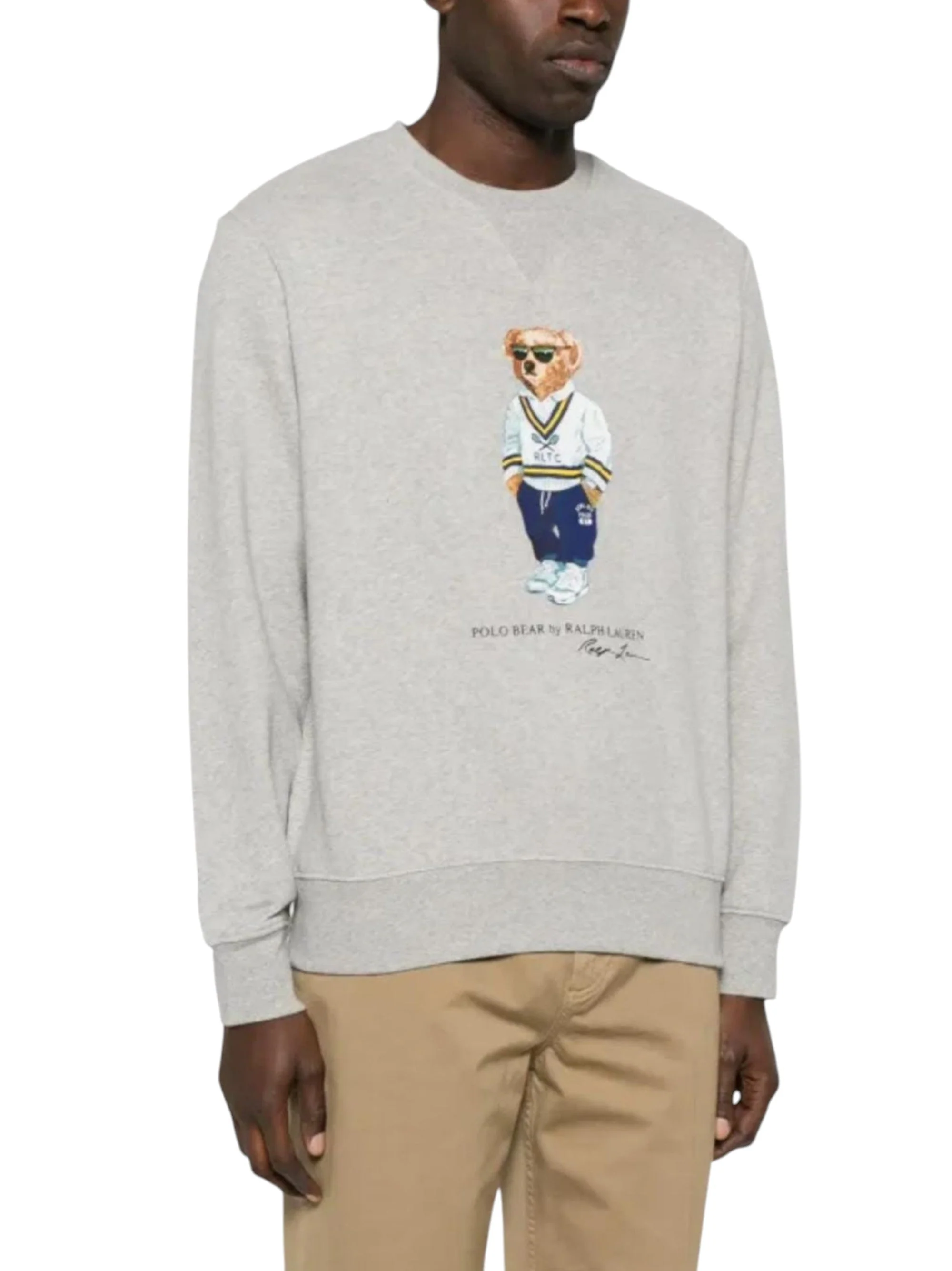 Men's Brand Logo Printed Sweaters,Grey