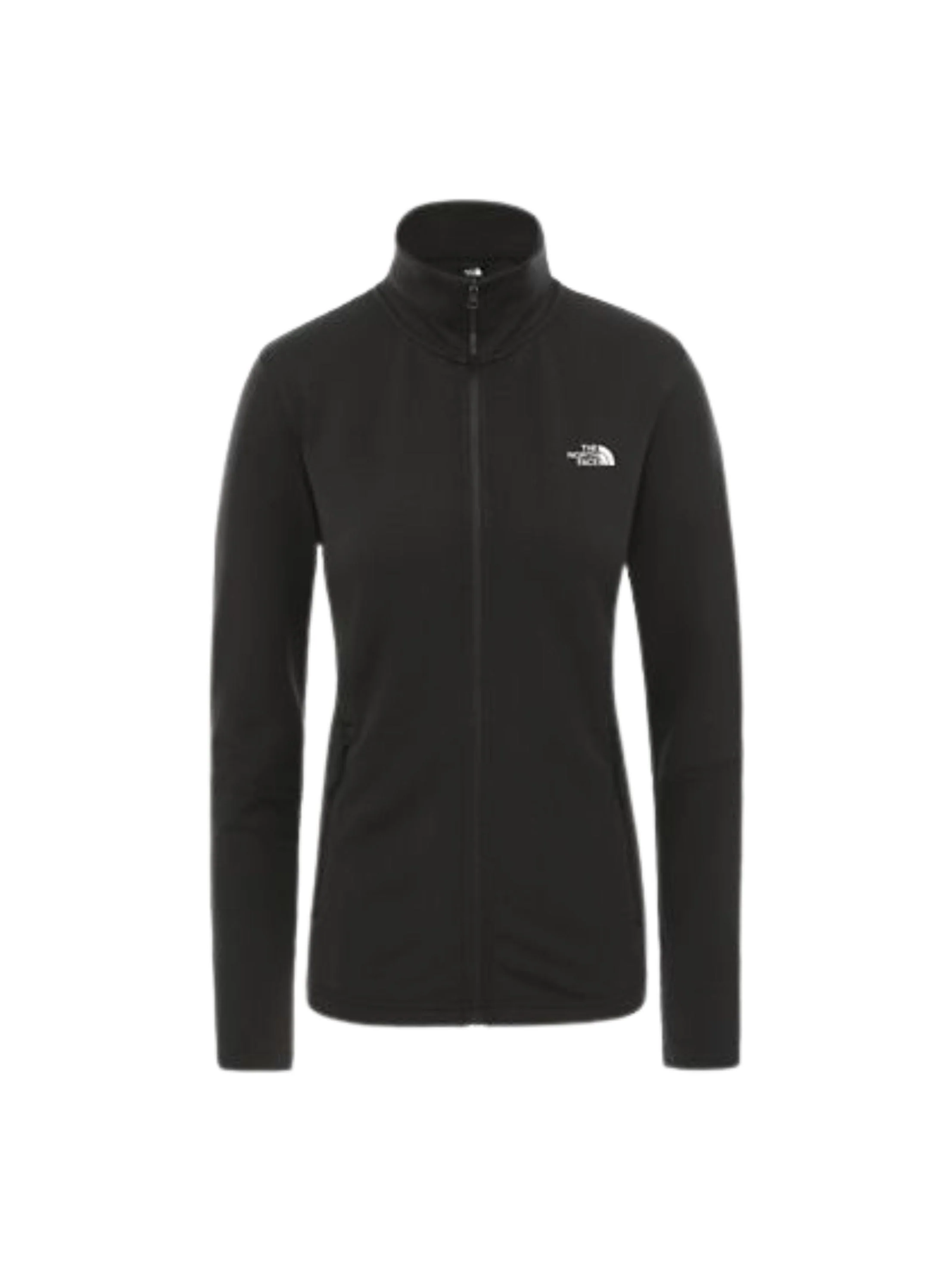 Women's Textured Sport Jacket Two Pockets,Black