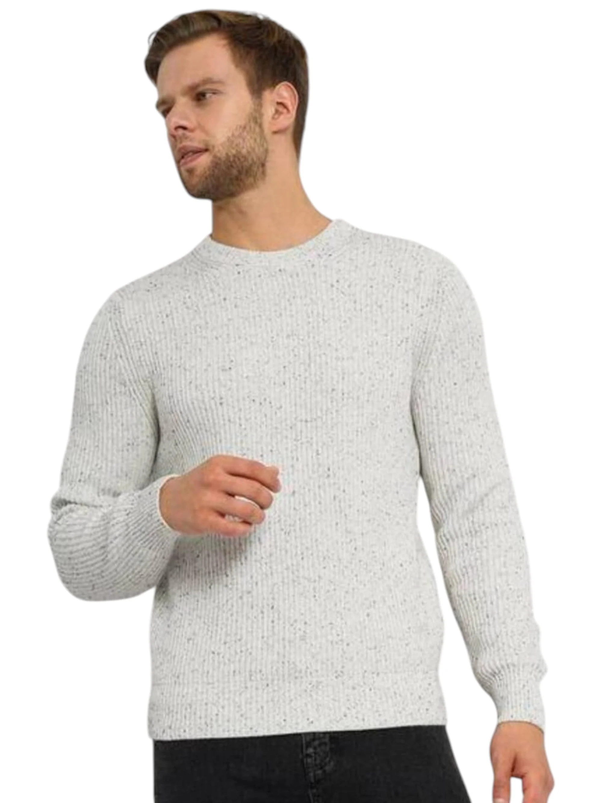 Men's Knitted Sweaters,White