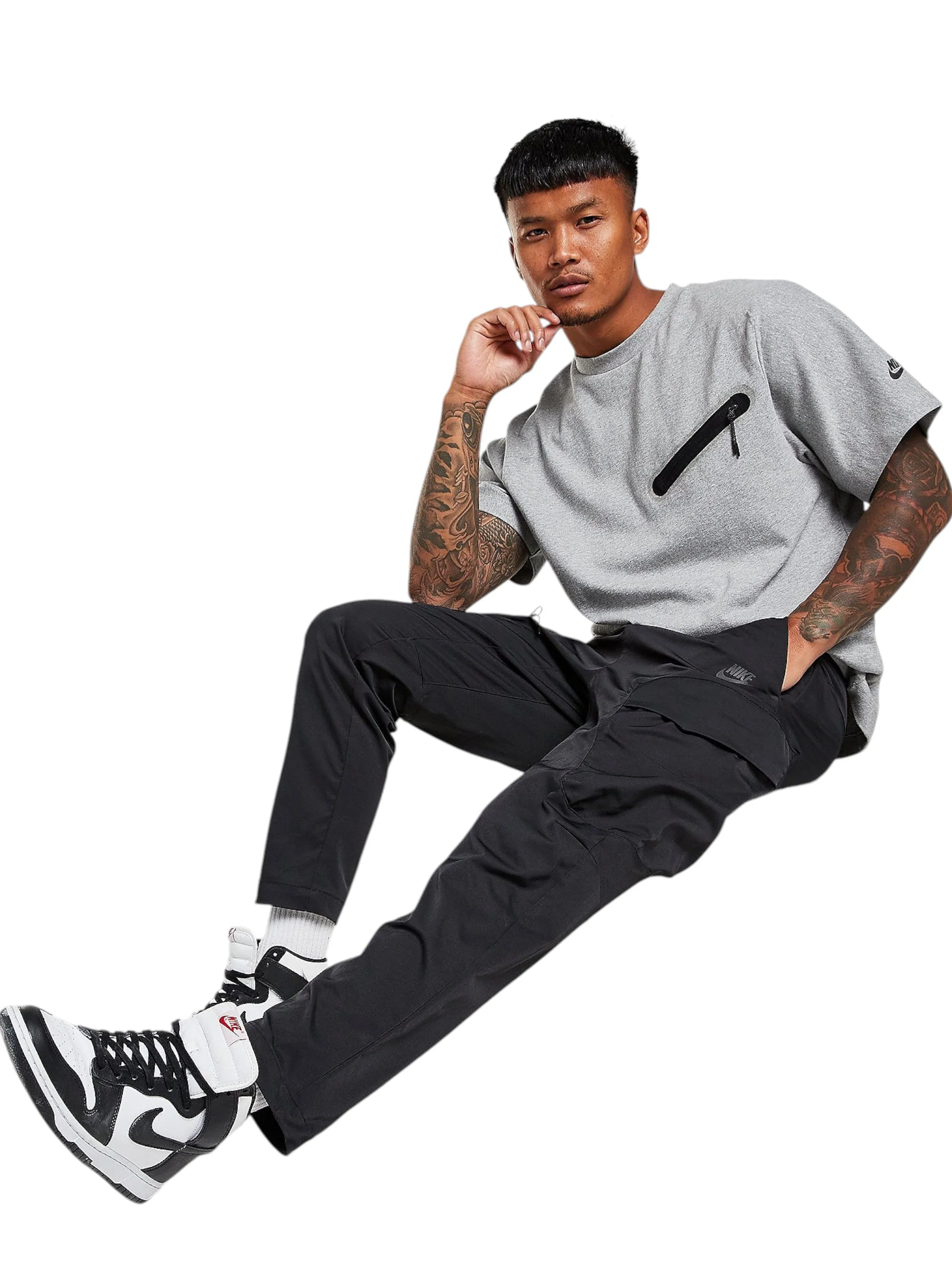 Men's Plain Pant,Black