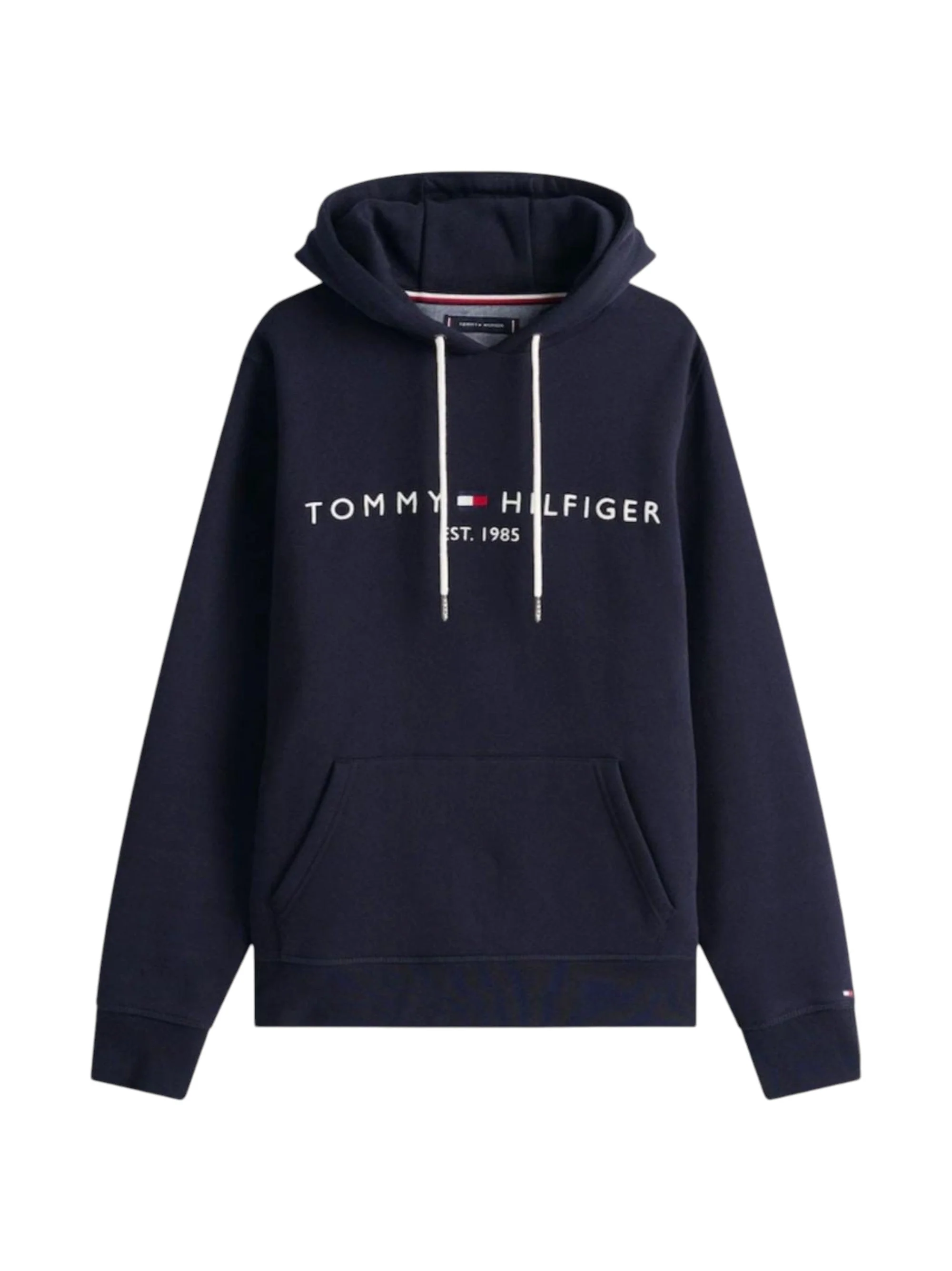 Men's Brand Logo Printed Hoodie,Navy