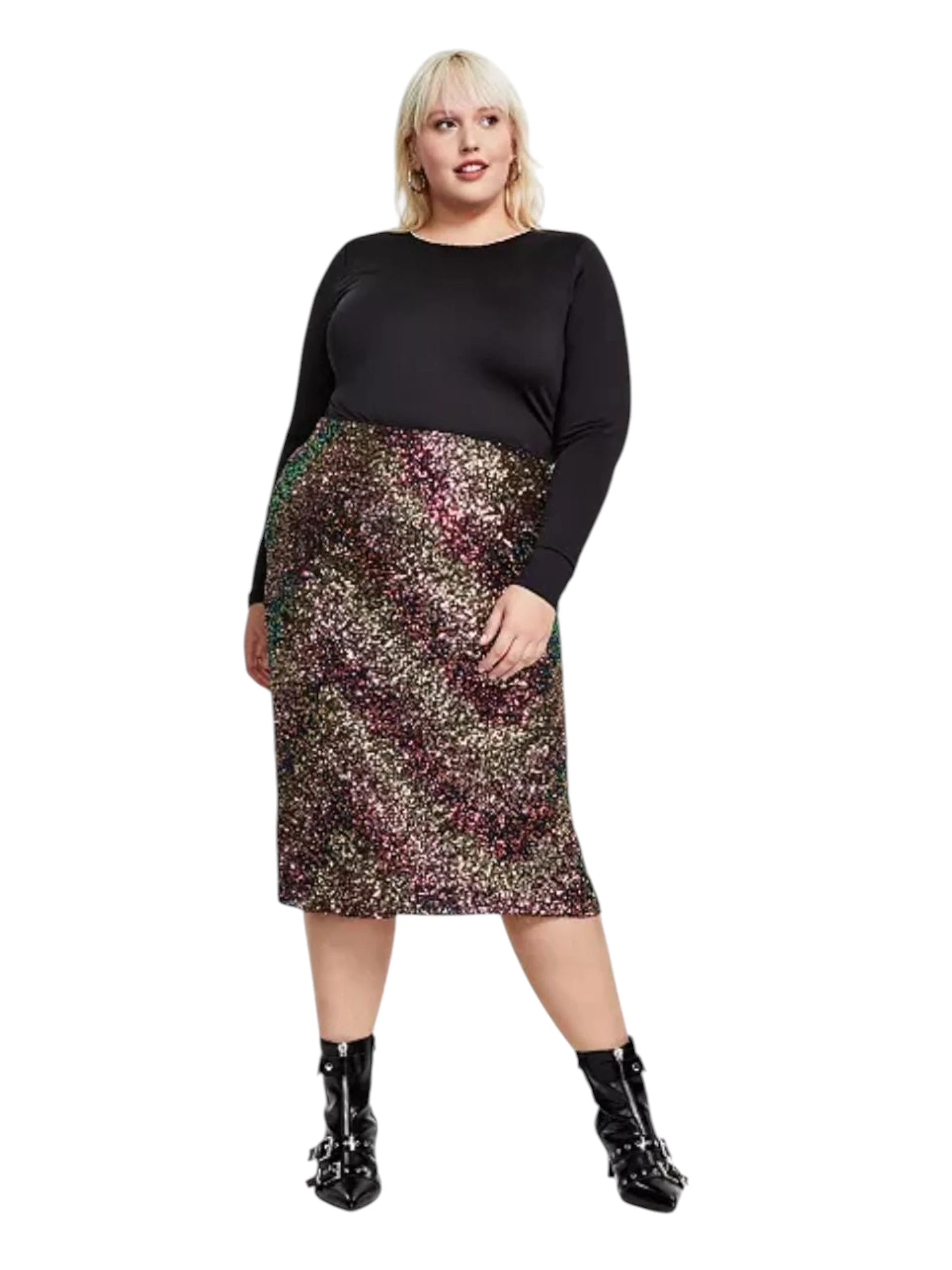 Women's Sequine Skirt,Multi