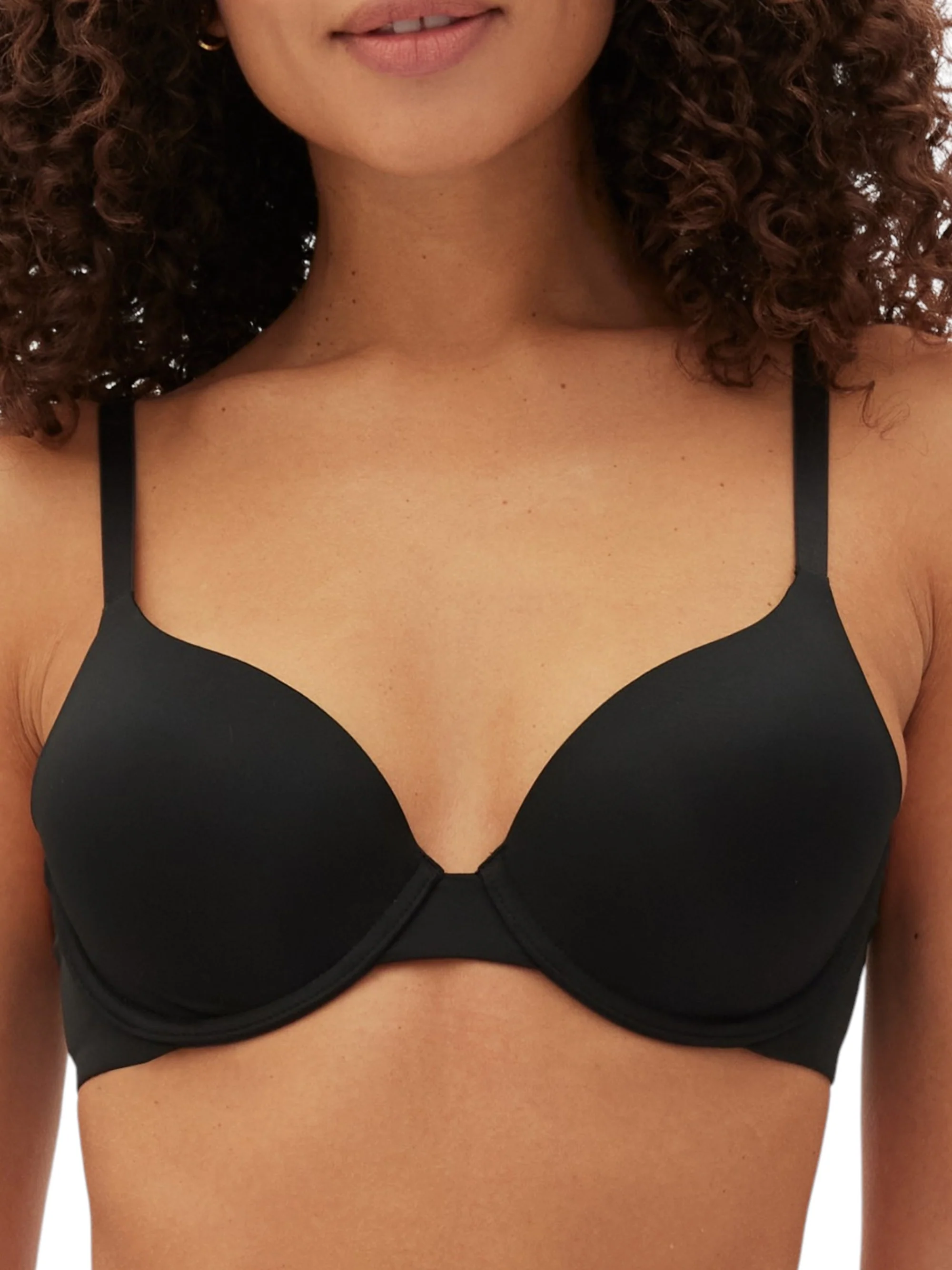 Women's Plain Bra,Black