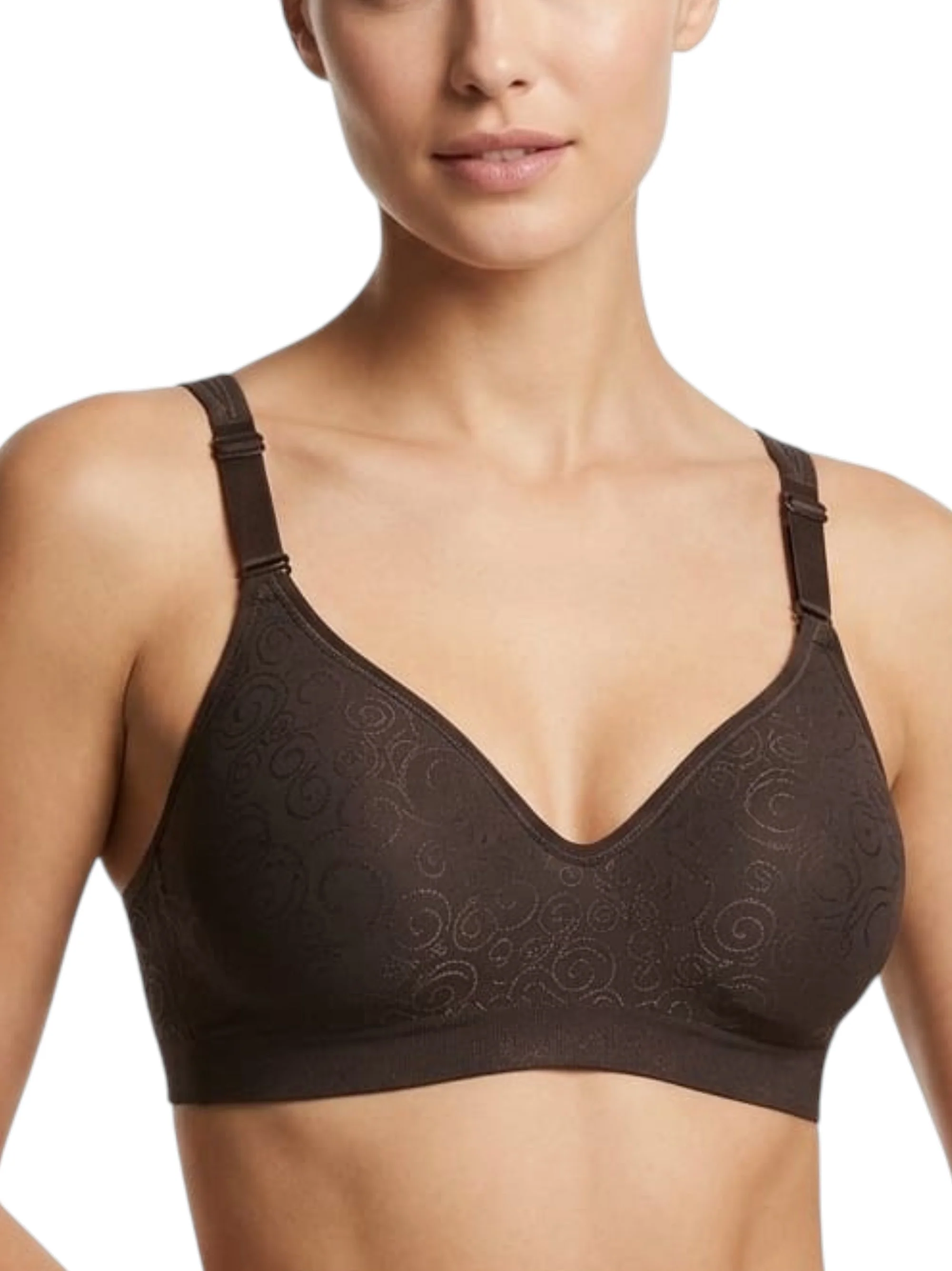 Women's Printed Bra,Brown