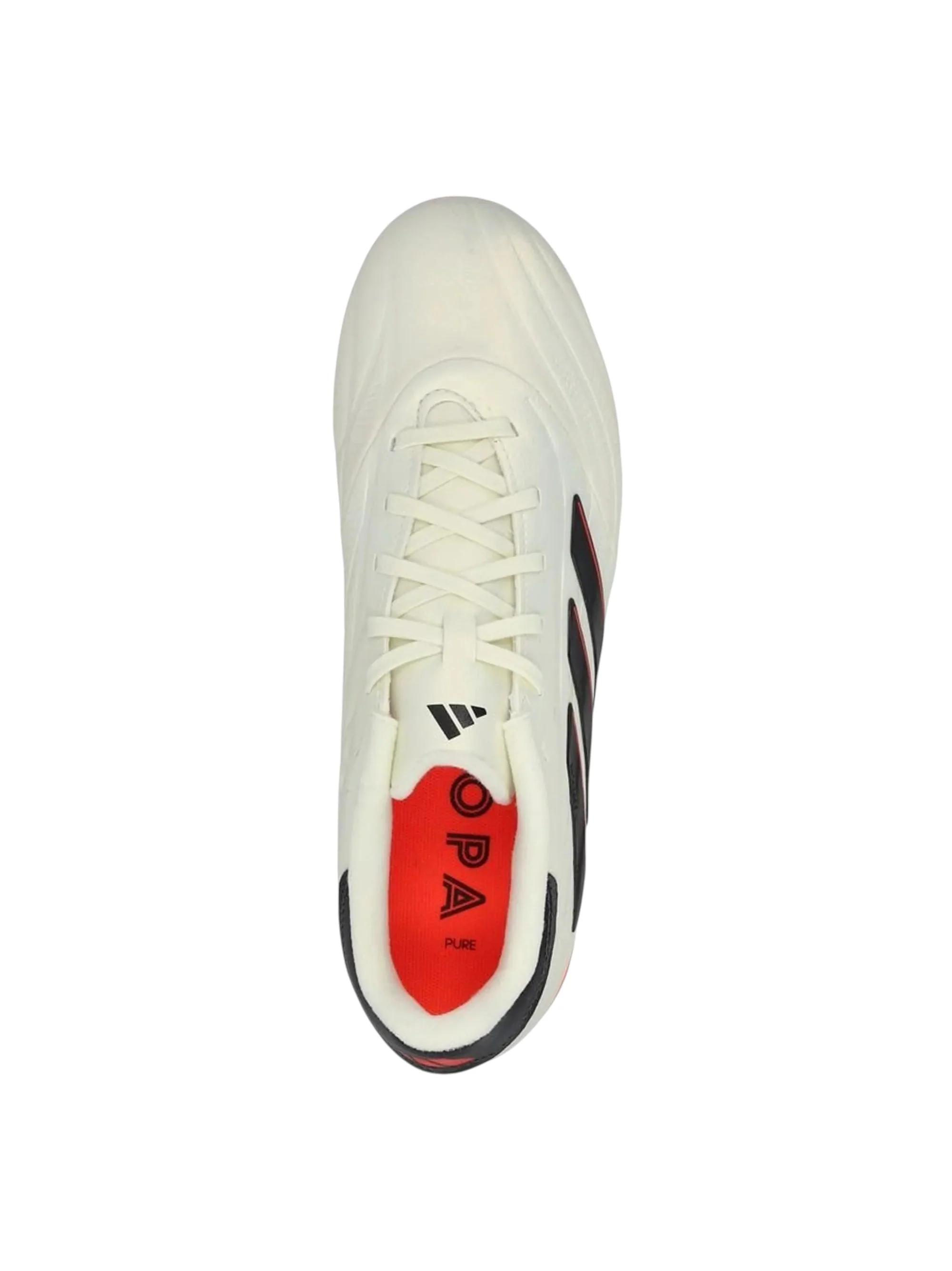 Copa Pure 2 Elite Fg J Kids Boy's Colorblocked Football Shoes,Off White - Image 2