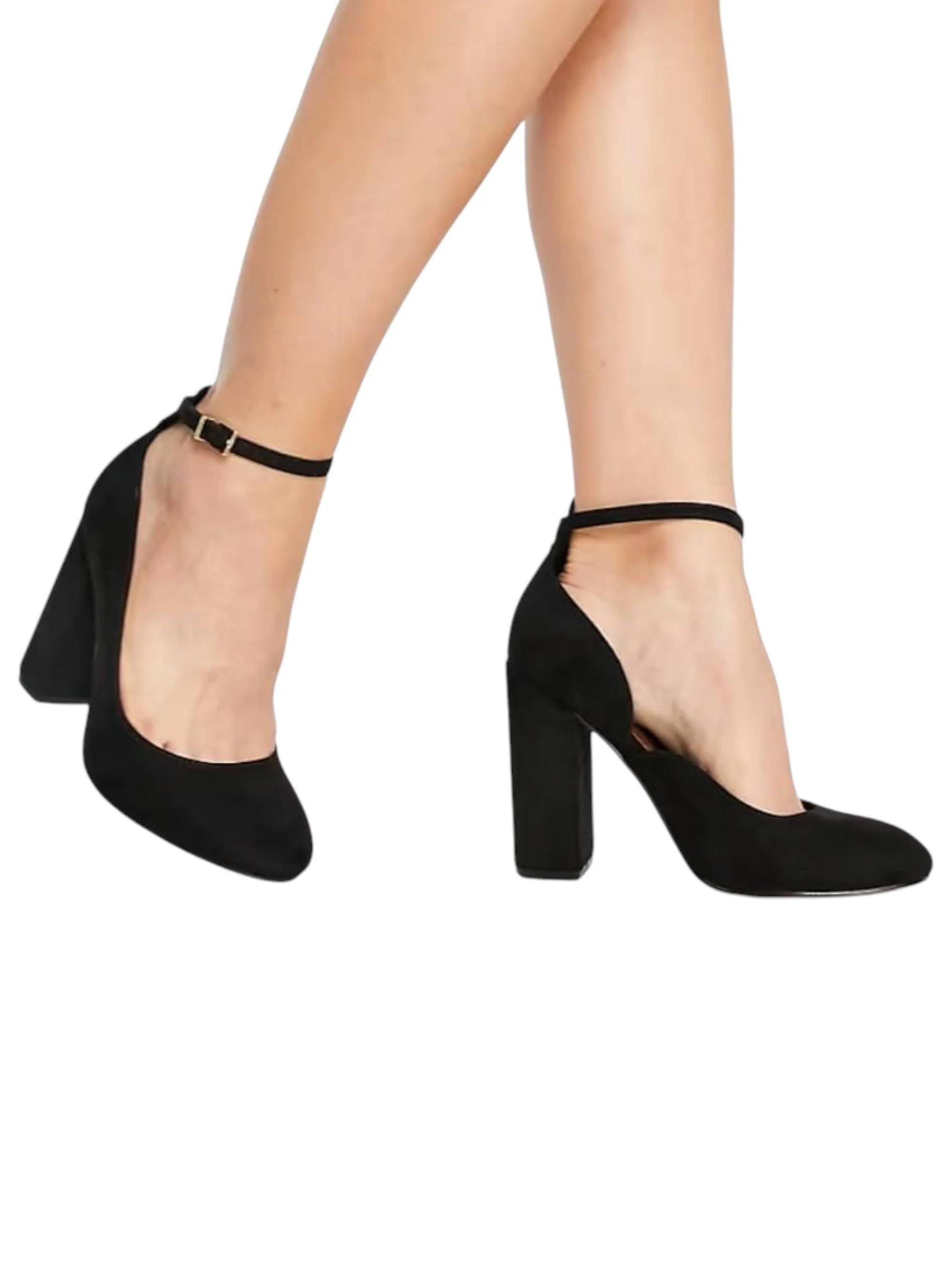 Women's Plain High Shoes,Black