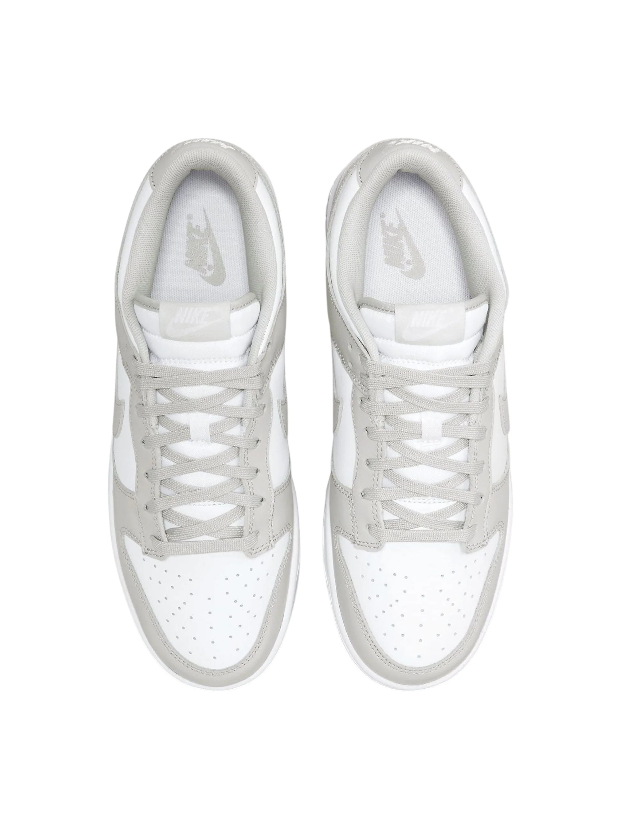Nike Dunk Low Grey Fog Women's Colorblocked Shoes,White - Image 2